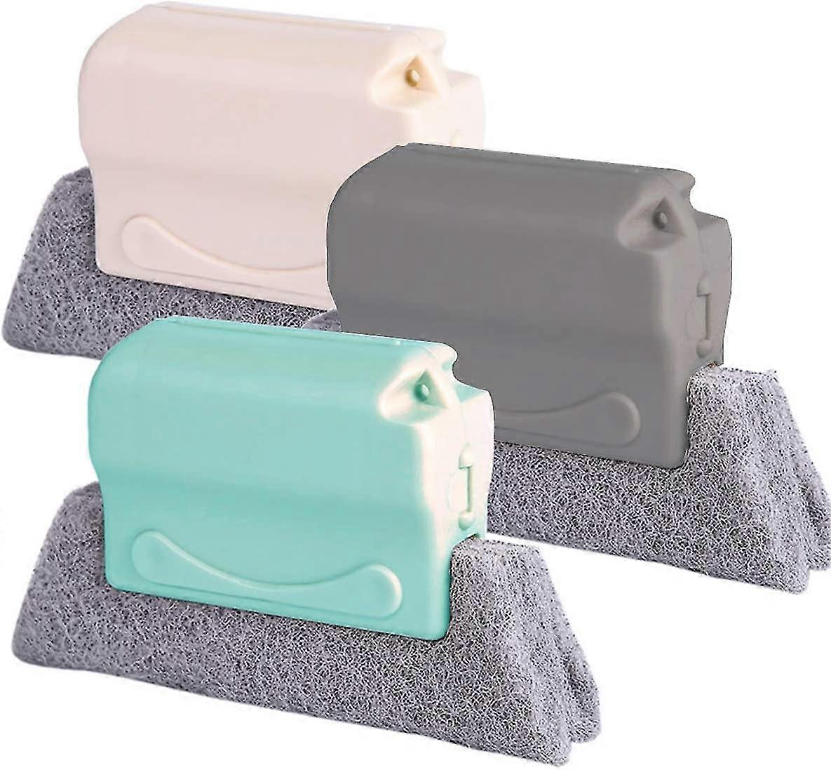 1pcs - creative for window grooves, hand-held crevice cleaning tools, magic window, quick cleaning of all window slides and gaps 3pcs (gra