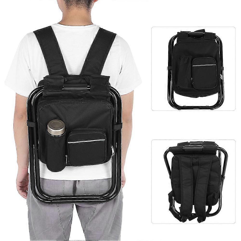 Multi Functional Portable Folding Chair Solid Oxcompatible Ford Cloth Fishing Stool (black) 1