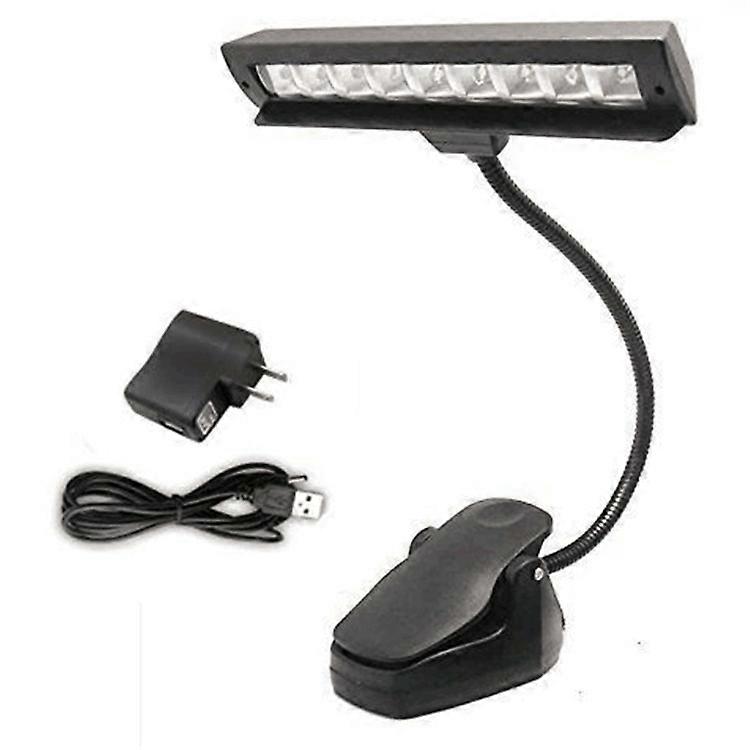 Professional Musician Super Bright 19 LED Music Stand Light, Clip On Orchestra Piano Lights, 9 Levels Dimmable Rechargeable. Perfect for Piano, Orches