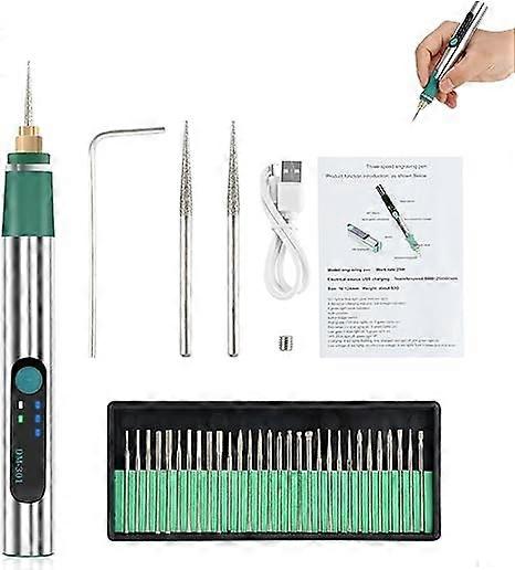 Micro Engraving Pen Three Speed Adjustable USB Charging Wireless DIY Grinding,100% New