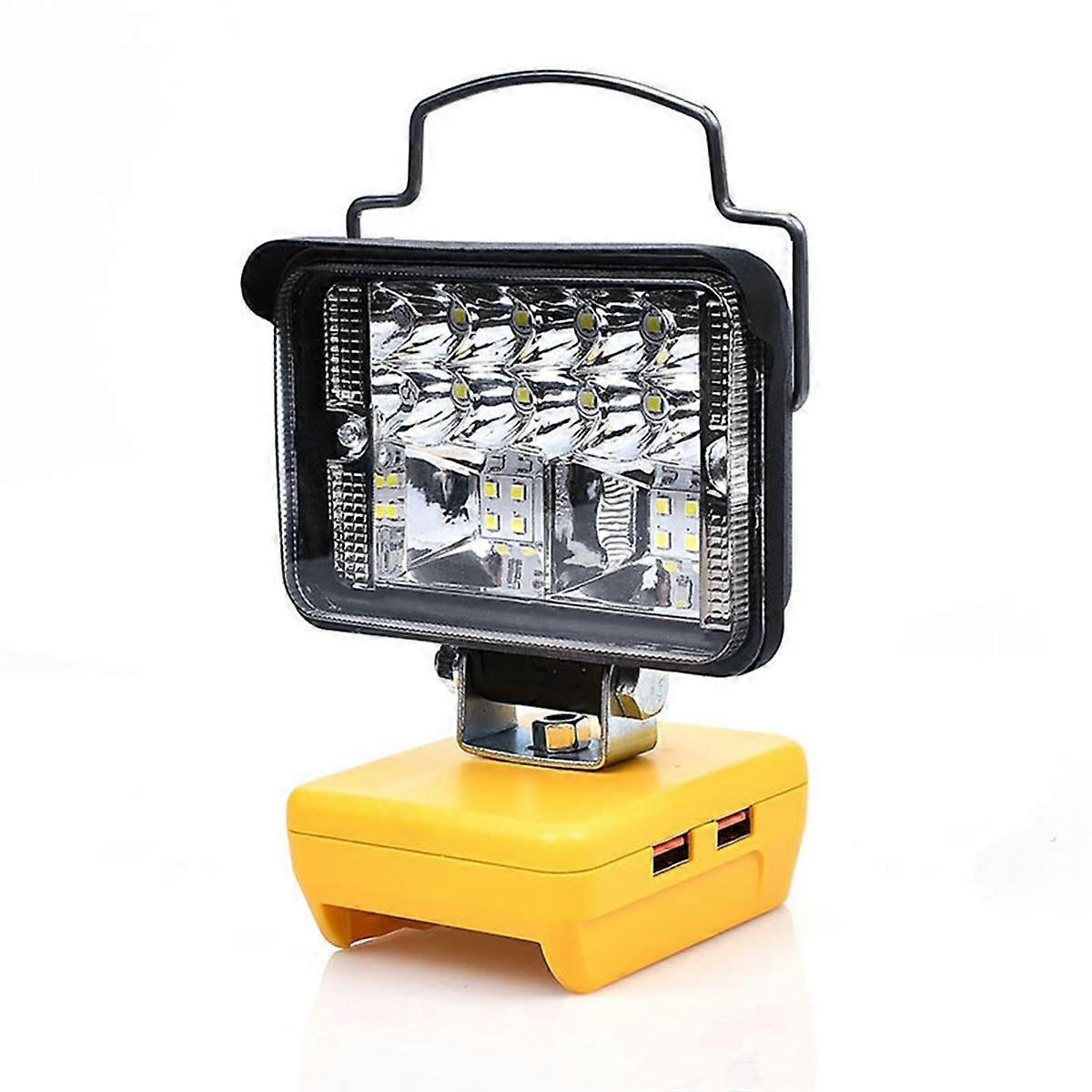 For 20V Li-Ion Battery LED Work Light 3Inch Round Flashlight Portable Emergency Flood Lamp Camping Lamp