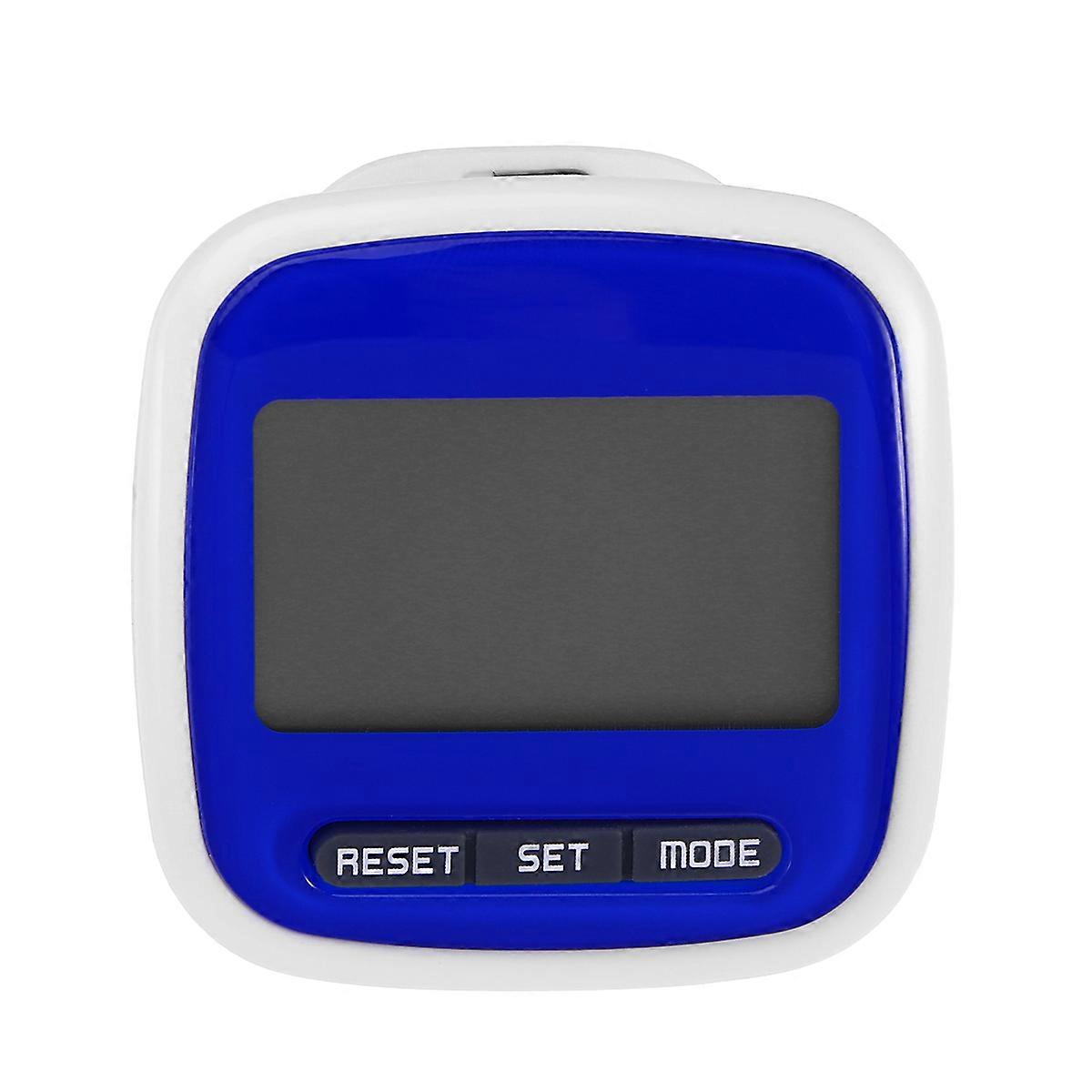 Multi-function LED Display Pocket Pedometer Step Counter (Blue)
