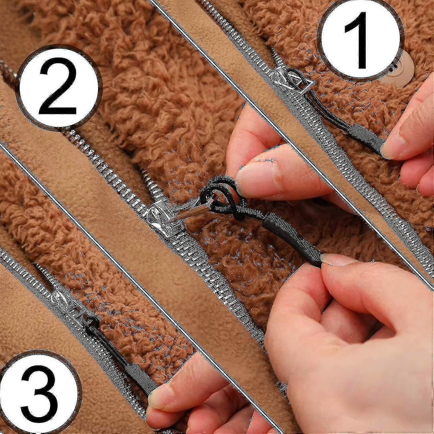 Metal Zipper Extender Handle Fixer 10 Pcs - Replacement Zipper Pull Tab