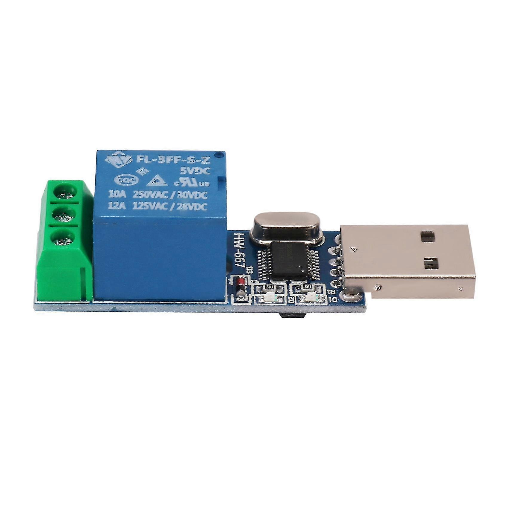 Hw667 Serial Port Control Relay Module  Board Mcu Computer Usb Control Switch Jog -