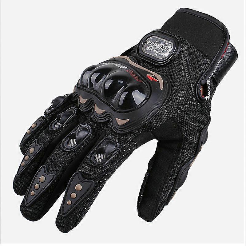 Dww-(Large, black)Gants de moto d't mesh cran tactile transpirable