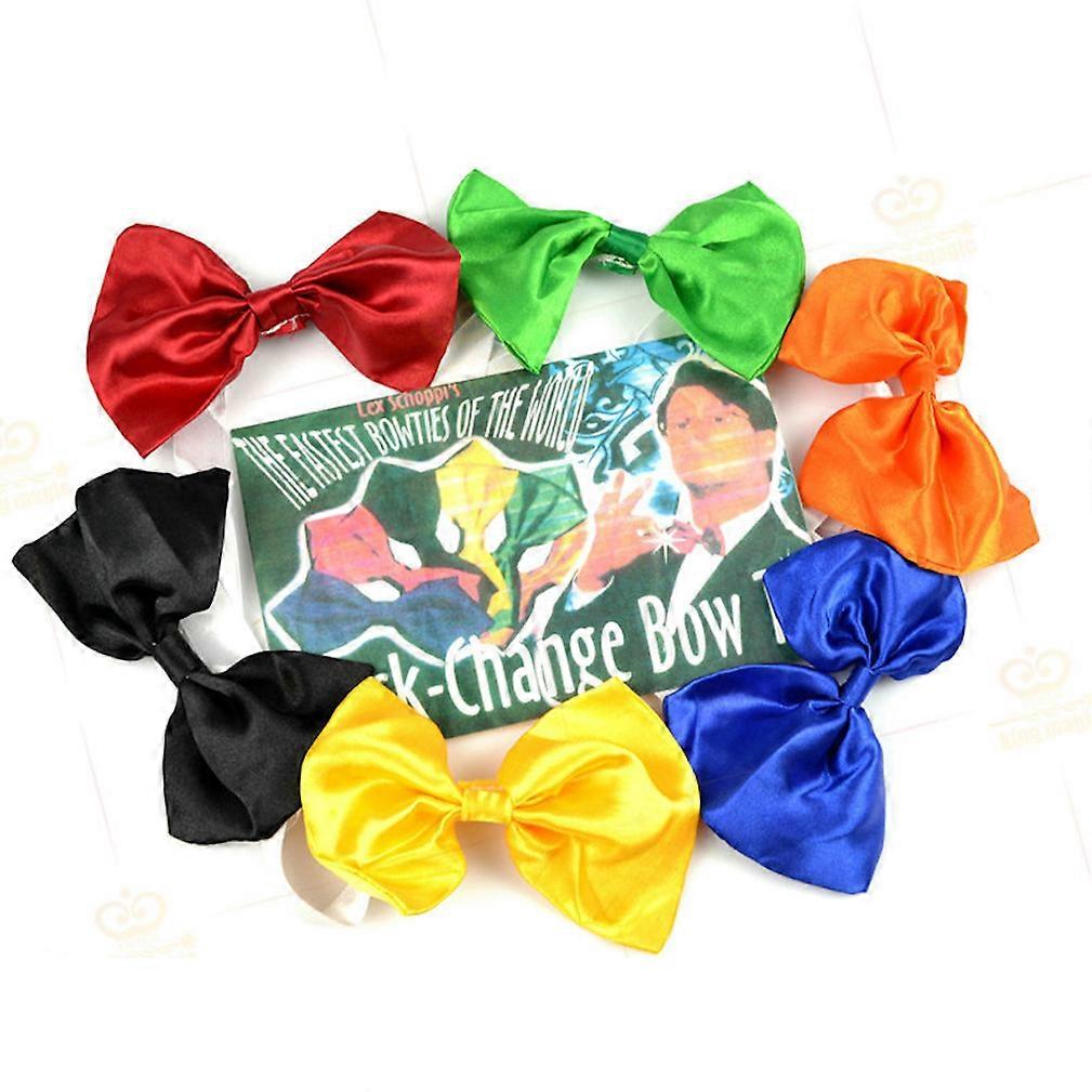 Change Color Bow Tie Magic Trick Props Tools Toys Gift Funny Comedy