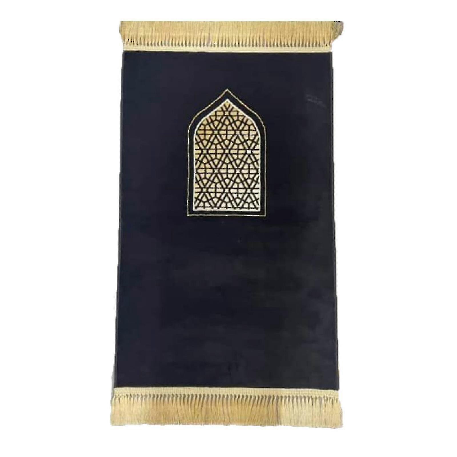 80x120/70x110cm Mäkký moslimský modlitebný koberec Móda Islamská modlitebná podložka Modlitebný koberec Moslimská modlitba Mat Dekor