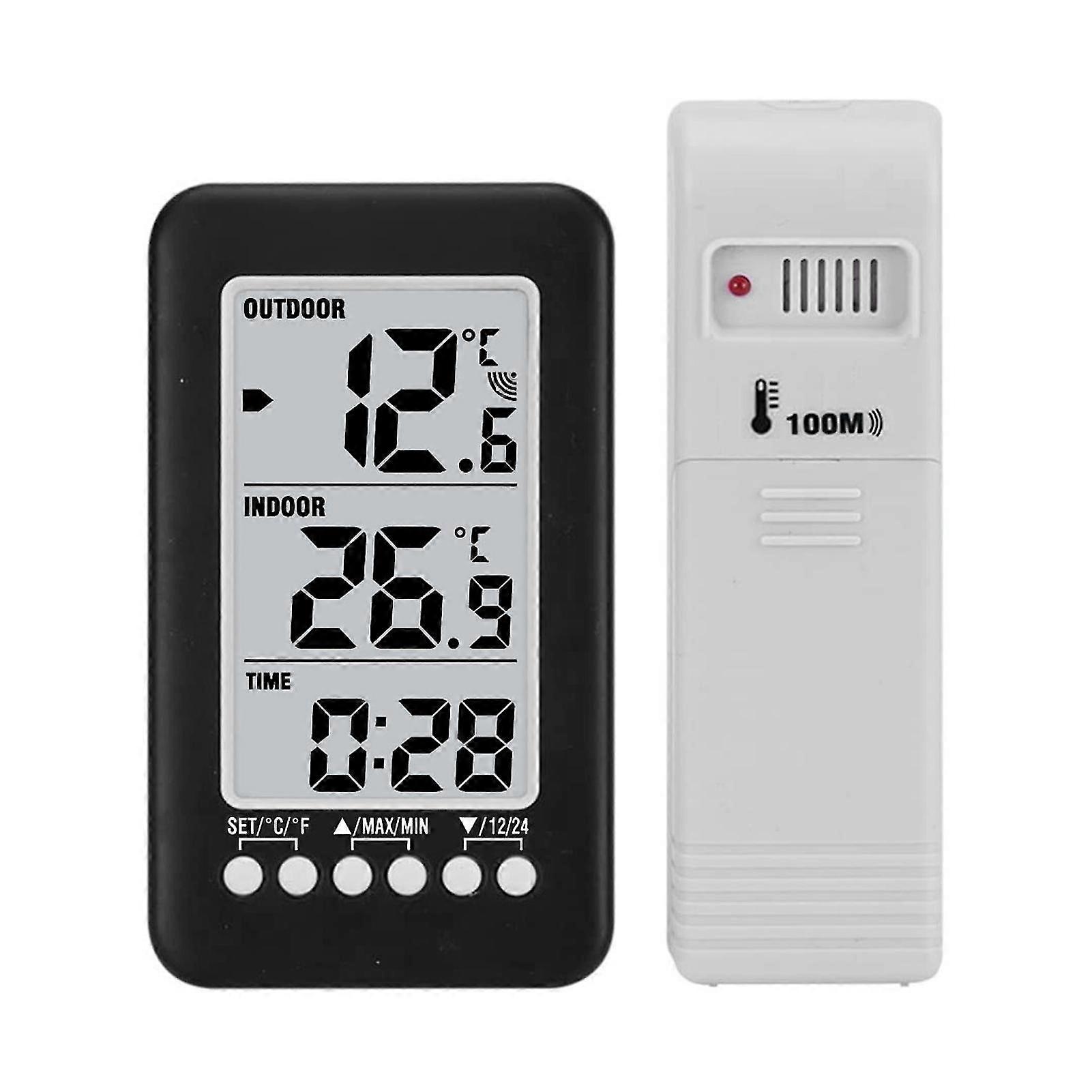 Lcd / Digital Wireless Indoor/outdoor Thermometer Clock