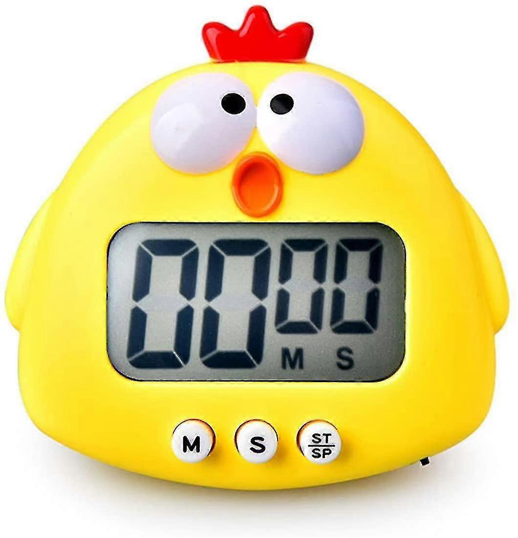Kitchen Timer, Cute Cartoon Animal Countdown Timer, Digital Cooking Timer With Magnetic, Lcd Large-screen Visual Clock, Hangable Alarm Clock With Stan