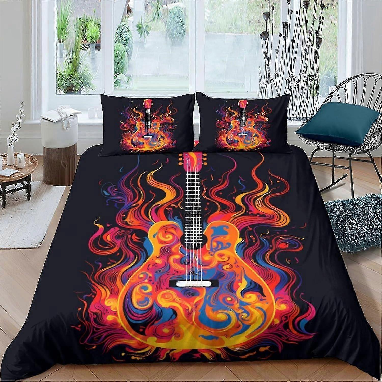 J2456 Lençóis Linkin Park Capa de Edredom Moderno Tema Conjunto de Cama quarto 3 Peças Conjunto de Capa de Edredão Elegante simplicidade Capa de Colcha com Travesseiro