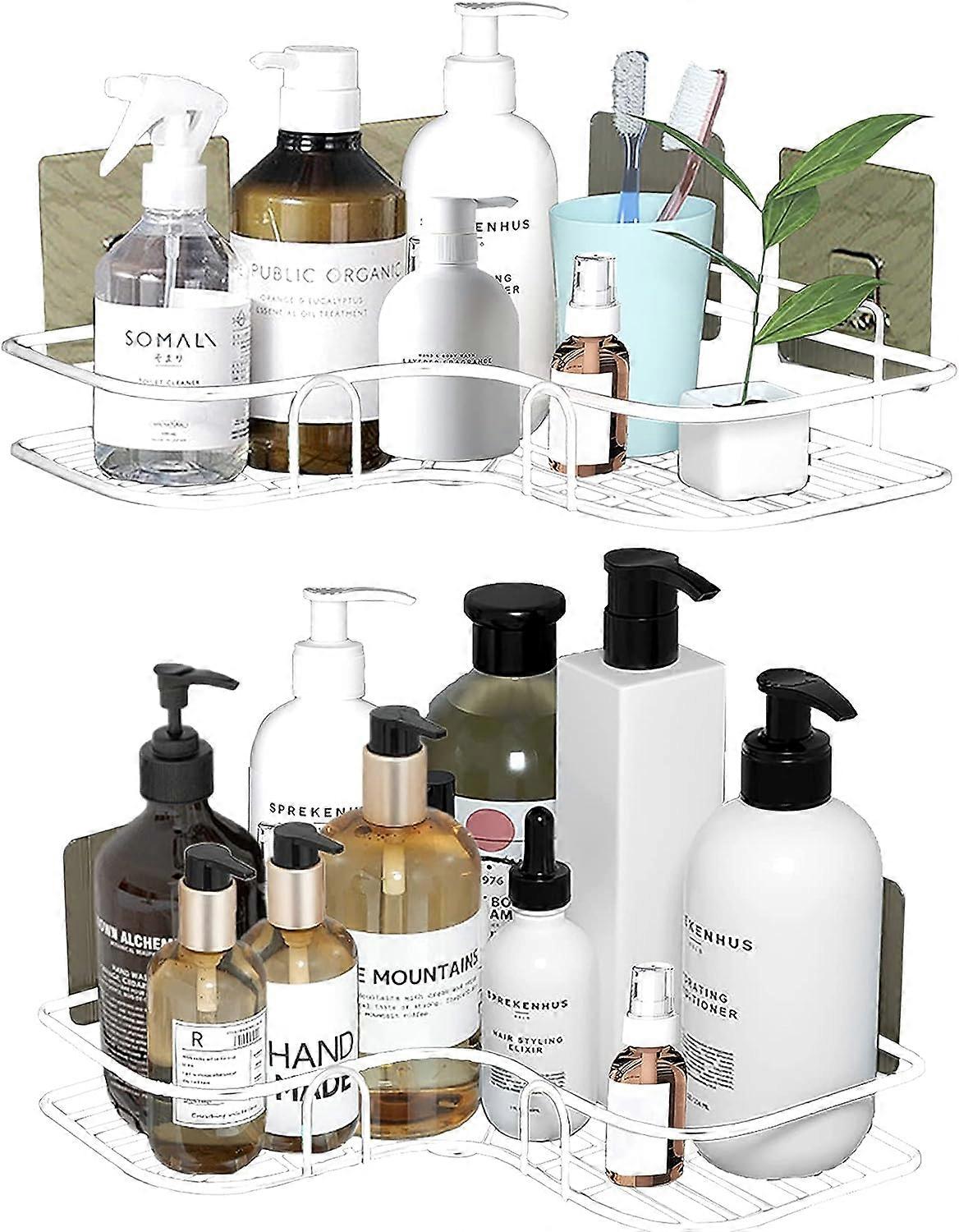 Corner Shower Shelf, Bathroom Storage Can Hold 5kg Weight, No Drilling Shower Shelf, Rustproof for Shower Basket