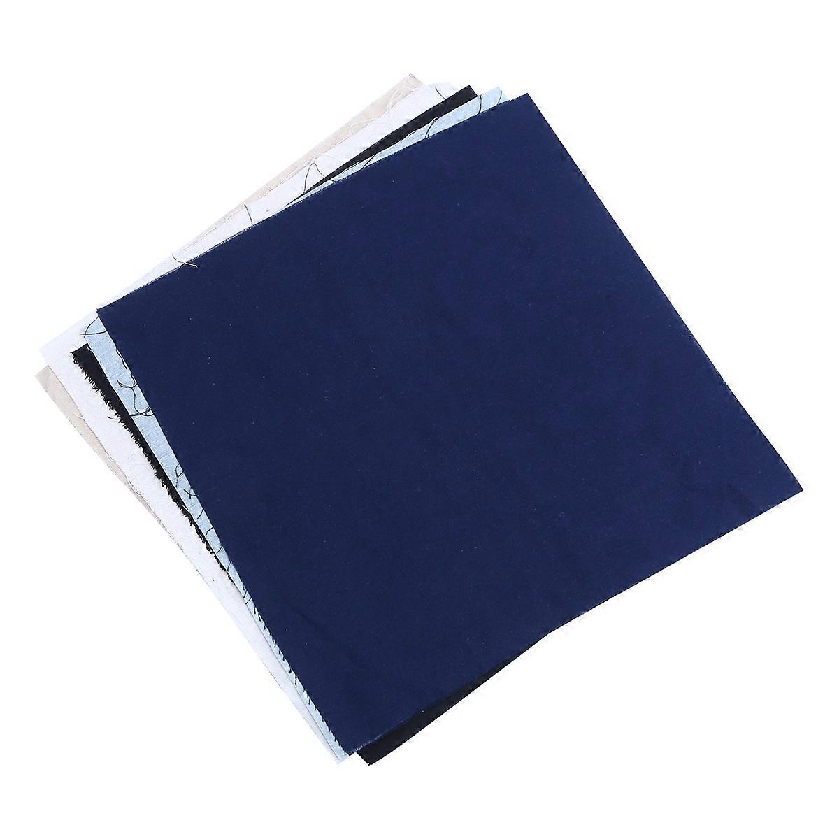 5 PCS Fabrics Diy Sewing Fabric Linen Patchwork Squares Linen Squares Fabric Sewing Patchwork Cloths Patchwork Squares