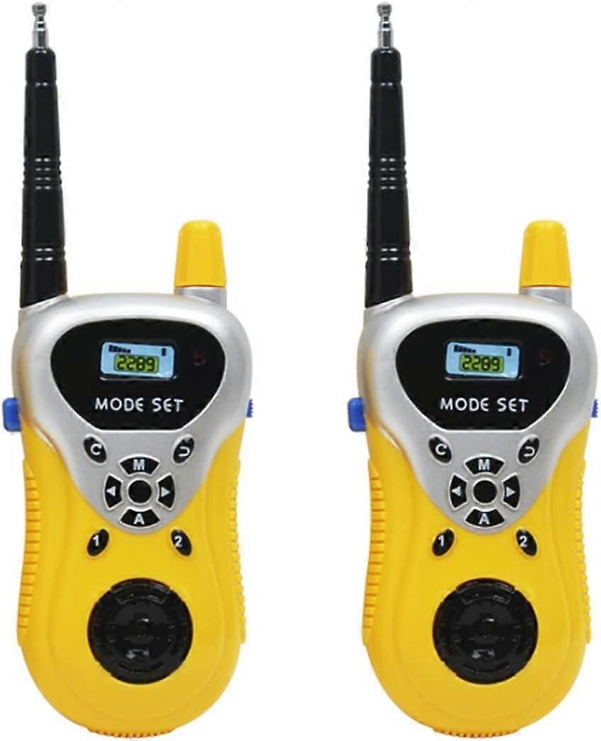 Taleafstand 50 meter Børn Walkie Talkie (Gul)