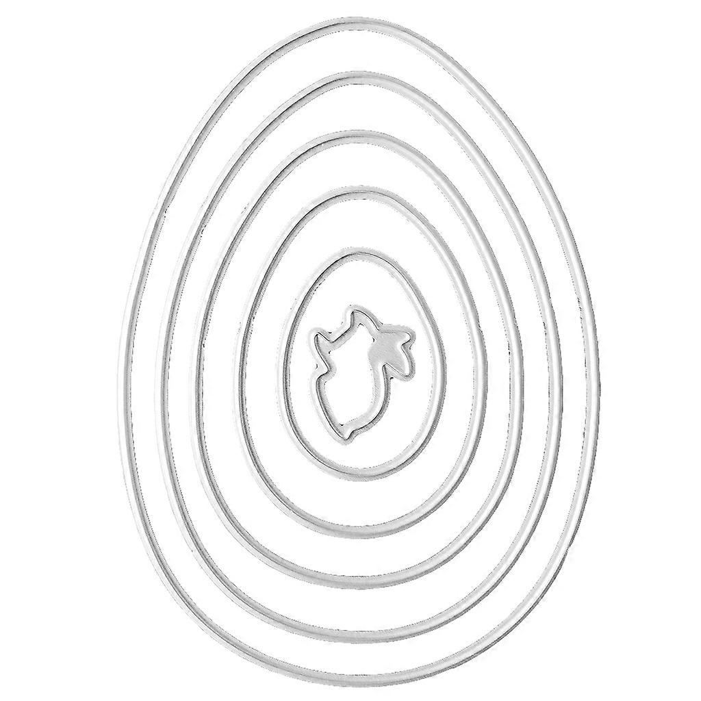 Carbon Steel Easter Eggs Rabbit Cutting Dies Set Embossing Stencil Templates Mol