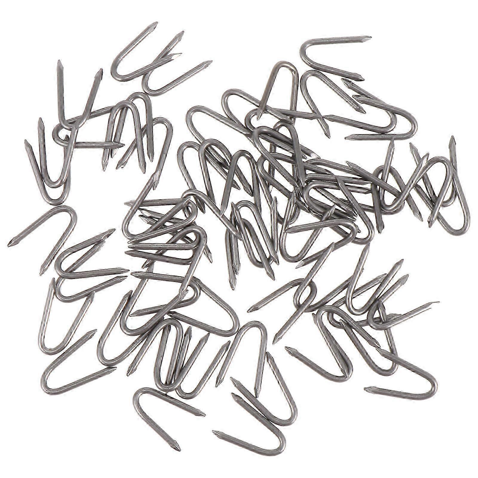 70pcs Iron Garden Pile U-Shaped Nails Fixing Turf Tool for Fixing Fencing