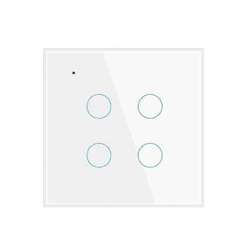 Tuya Wifi Smart Light Switch With Neutral Wire 1 2 3 4 Gang Touch Sensor Smart Wall Yalo
