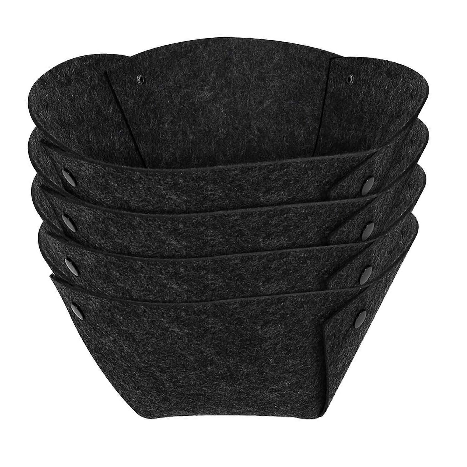 4 Pcs Round Felt Planter Basket Liner Hanging Basket Liners Prevent Birds Nesting Stable Breathable Coconut Liners Alternative for Garden Wall Flower