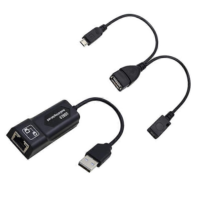 USB 2.0 LAN Ethernet Adapter Converter Cable for Amazon Fire TV 3/Stick Gen 2