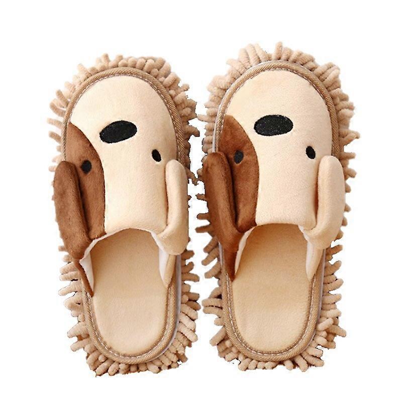 Cartoon Dog Lazy Mop Slippers Unisexe Microfibre Nettoyage Sol Dépoussiérage Pantoufles Détachable Chaussures de vadrouille Outils ménagers