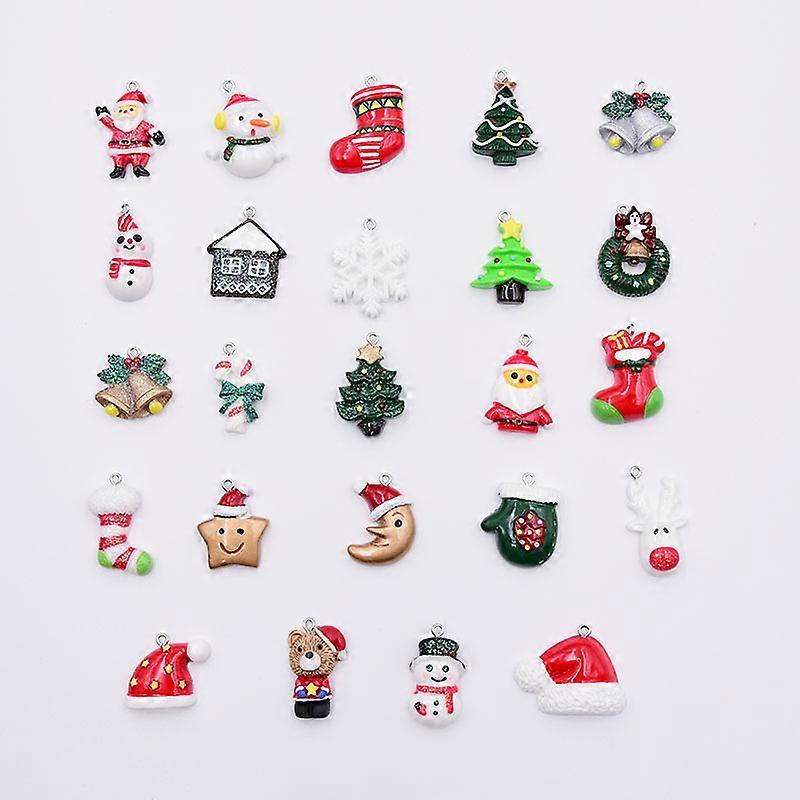 24 st Julhängen Julgransdekoration Julgransprydnader Adventskalender