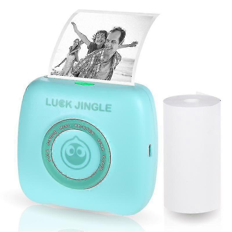 Pocket Printer Bt Wireless Photo Printer Portable Thermal Printer 203dpi For Photo Picture Receipt Memo Note Sticker Label List Support 10 Languages C