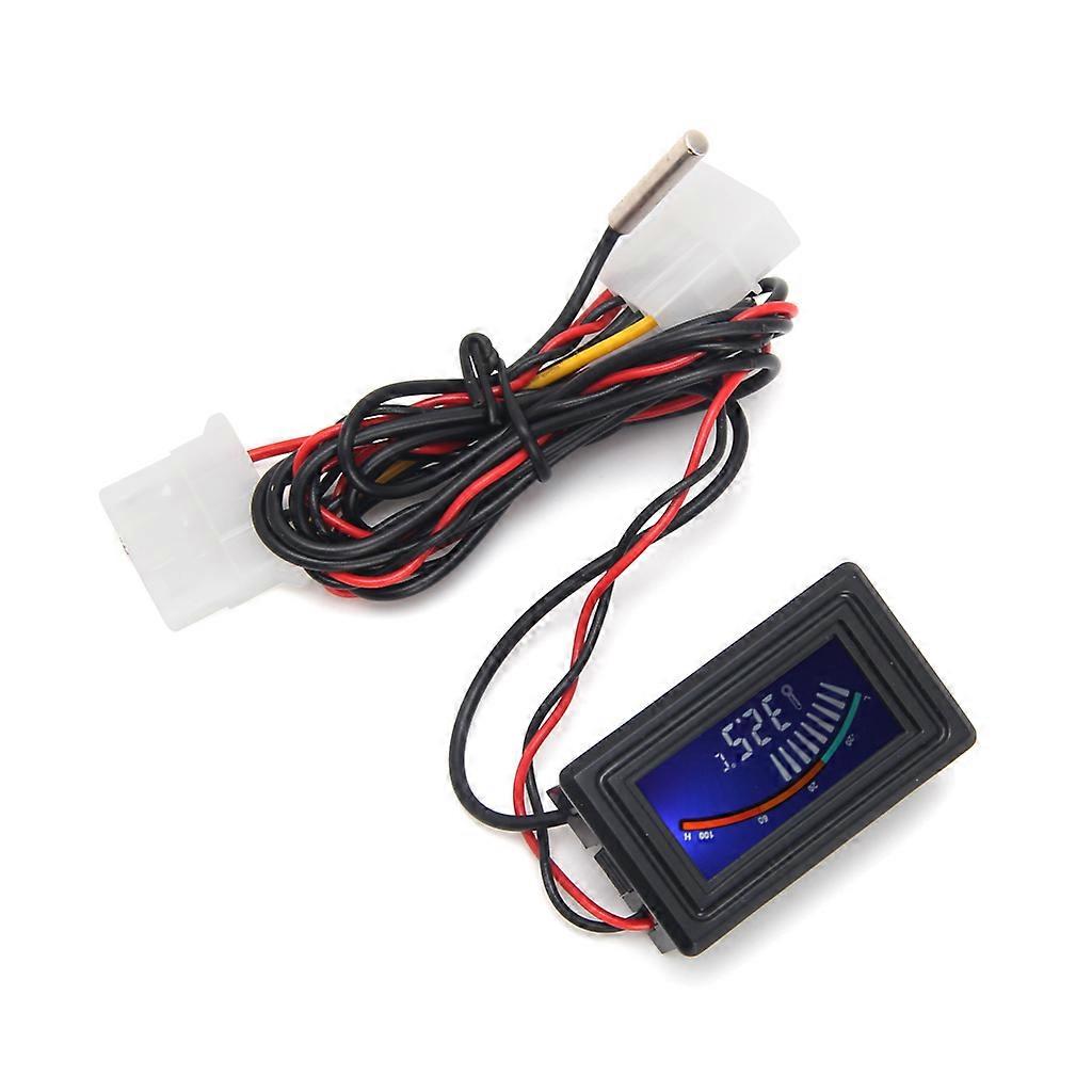 מדחום LCD דיגיטלי מד טמפרטורה מד מולקס הרכבה לוח C / F PC MOD