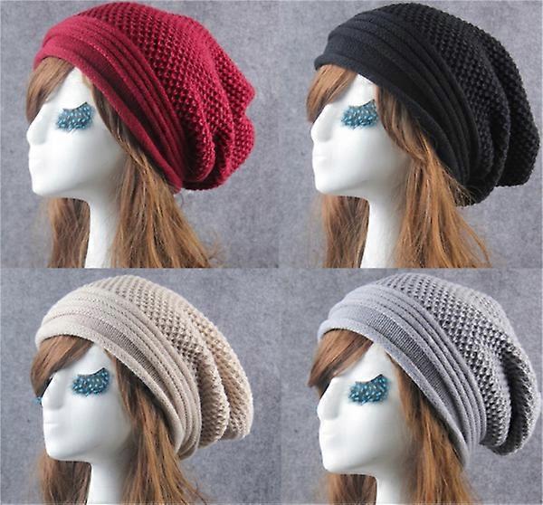 Women's Knitted Bubble Cap [Red]