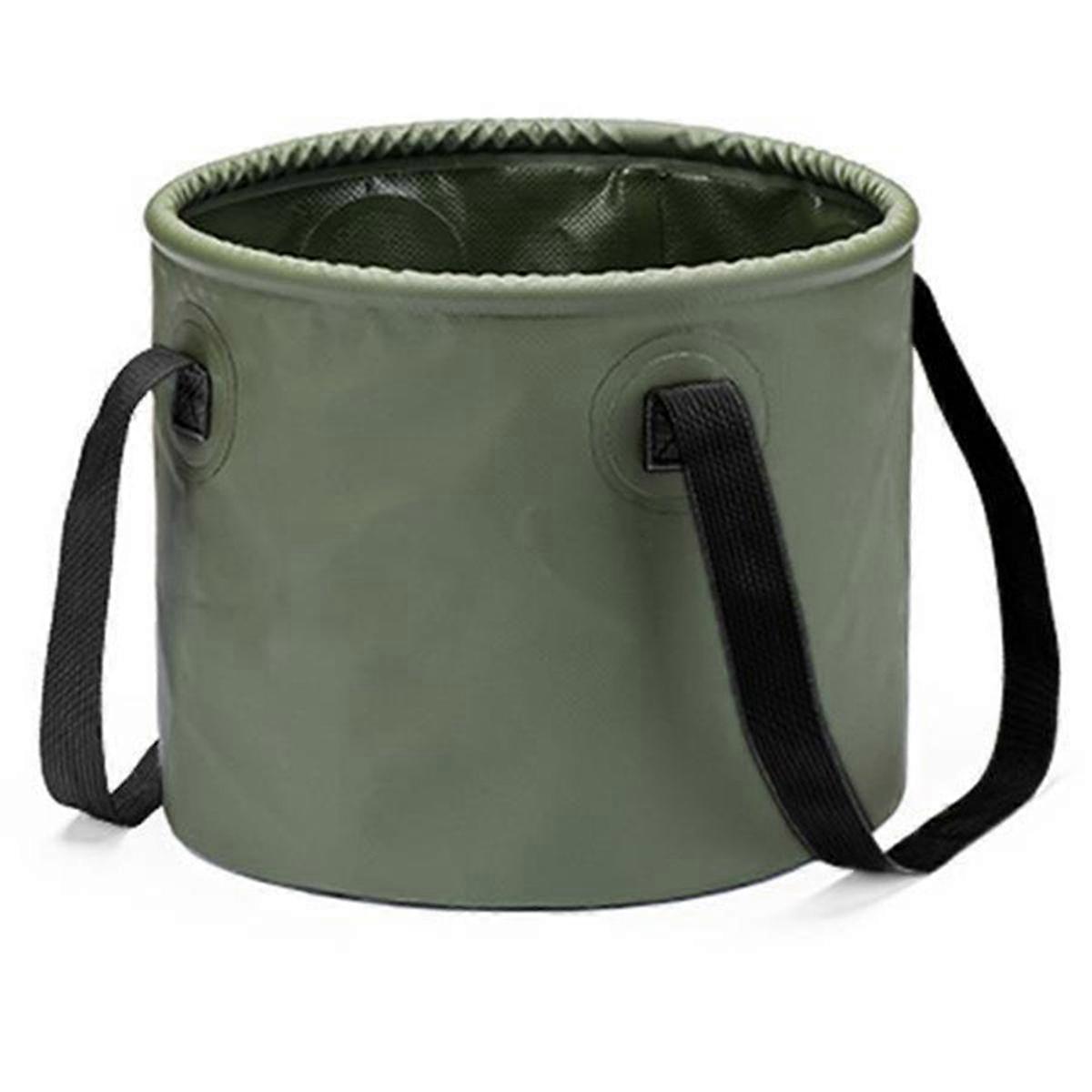 دلو التخييم القابل للطي دلو الصيد المحمول متعدد الوظائف تلسكوبي محمولة على مركبة المياه Buc