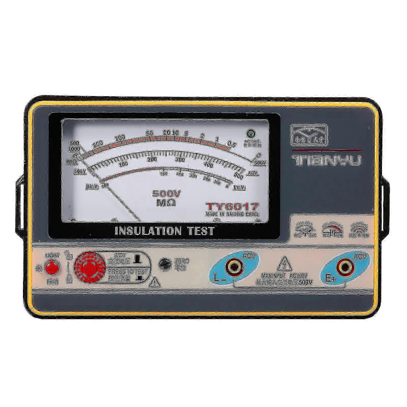 Digital Ohmmeter Megger Handheld Insulation Tester 0-1000m 500v - JA