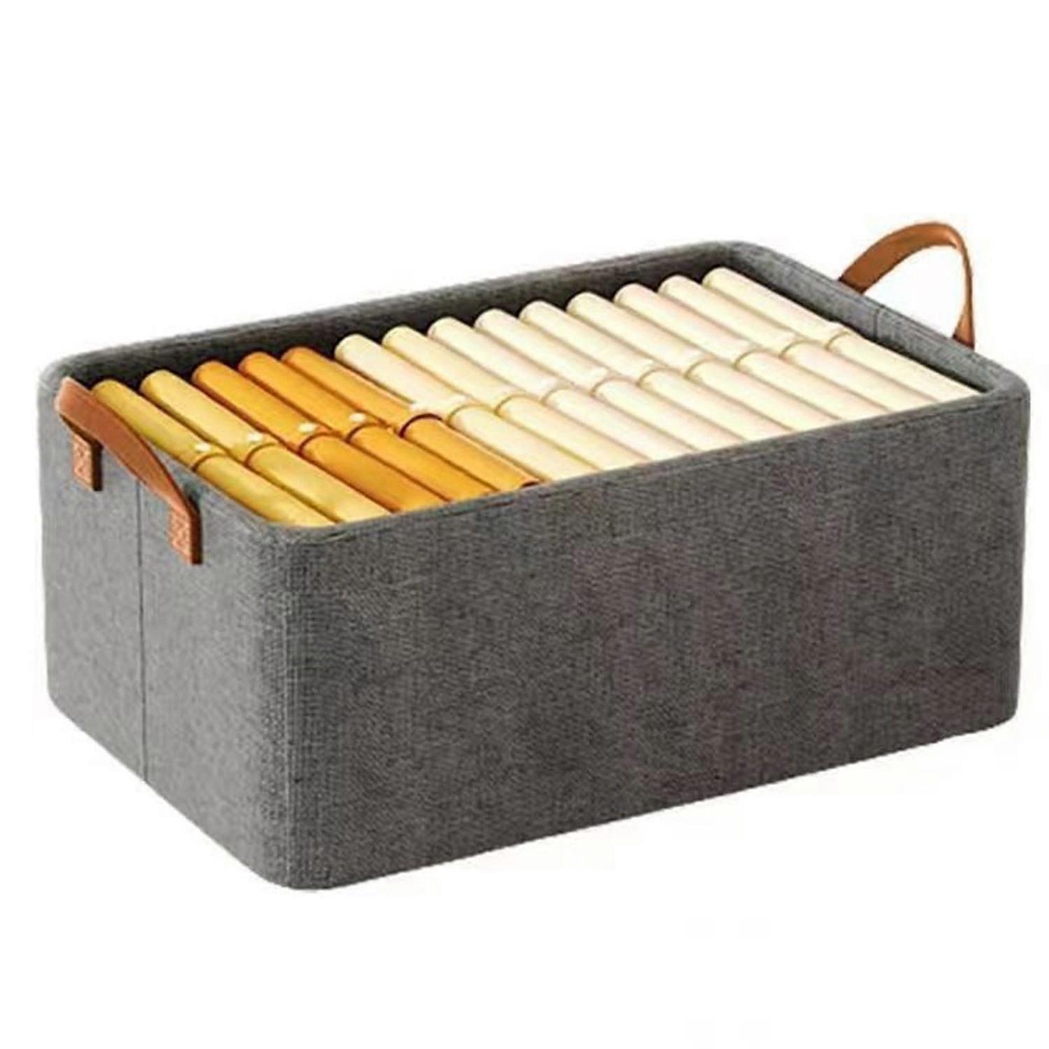 Storage Box Space-saving Foldable Large Capacity Clothes Storage Organizer for Wardrobe Closet Shelf