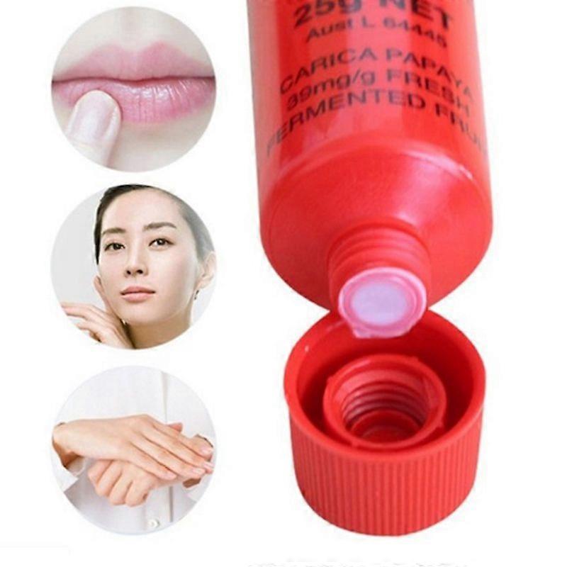 Women's Cream/Yellow Face Care Lucas Papaw Ointment Multifunctional Hydrating Lip Balm 25G