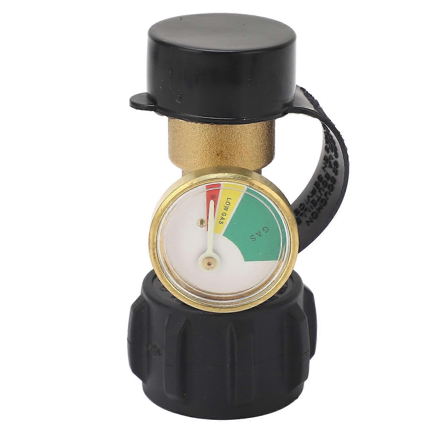Propane Tank Gas Gauge Leak Detector Level Indicator Pressure Meter Universal Adapter for RV Camping