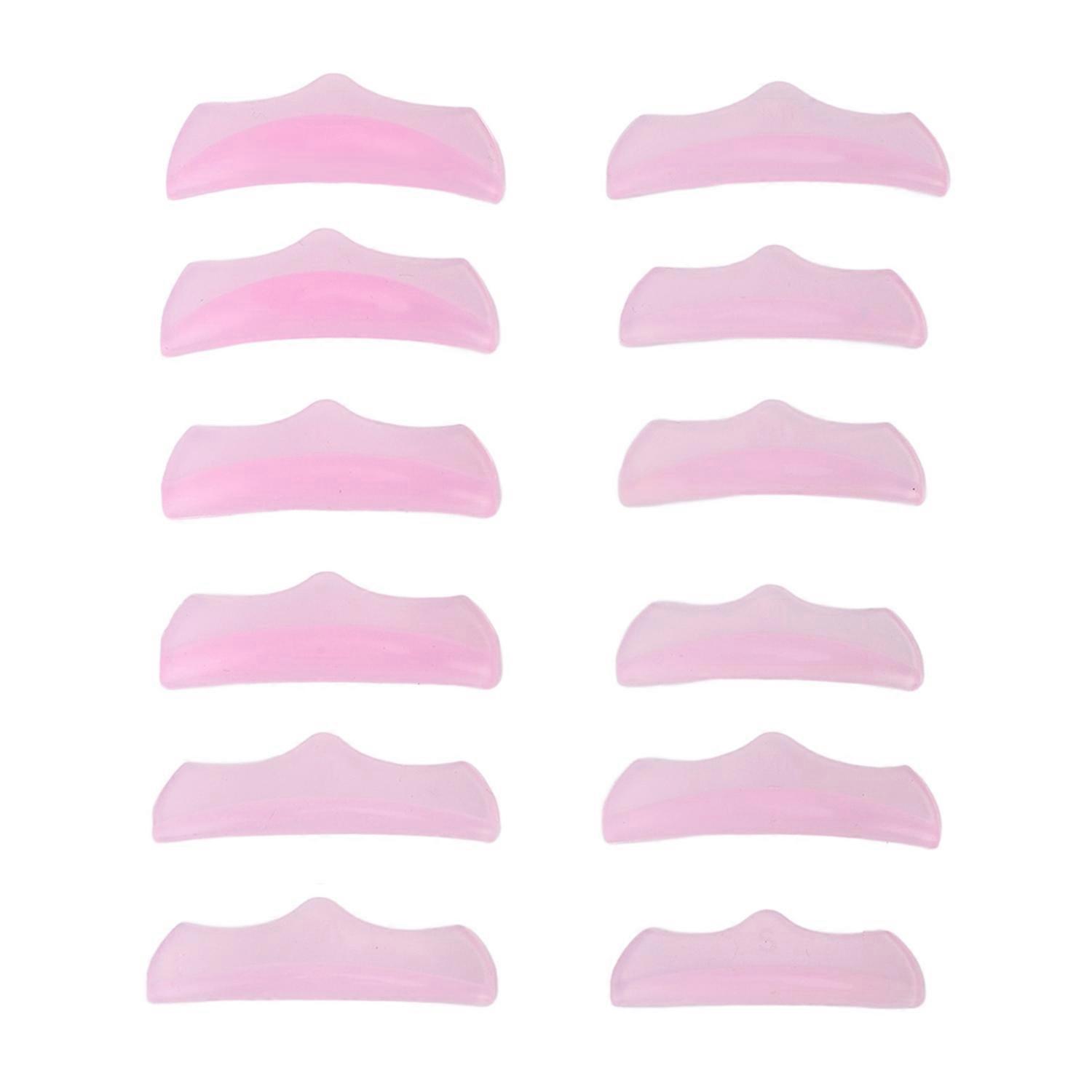 6 Pairs Perm Eyelash Curler Self Adhesive Silicone Eyelash Pads Reusable Lash Perming Curler Shield 