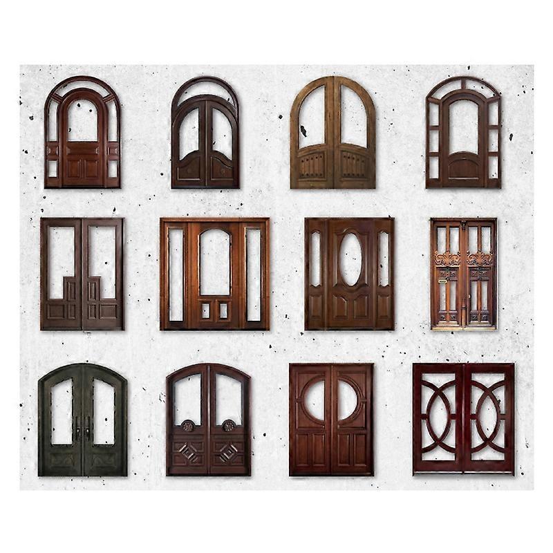 24Pcs Window Paper Collage Card Decorative Vintage Hollow Window Door Material Paper Collage Card fo