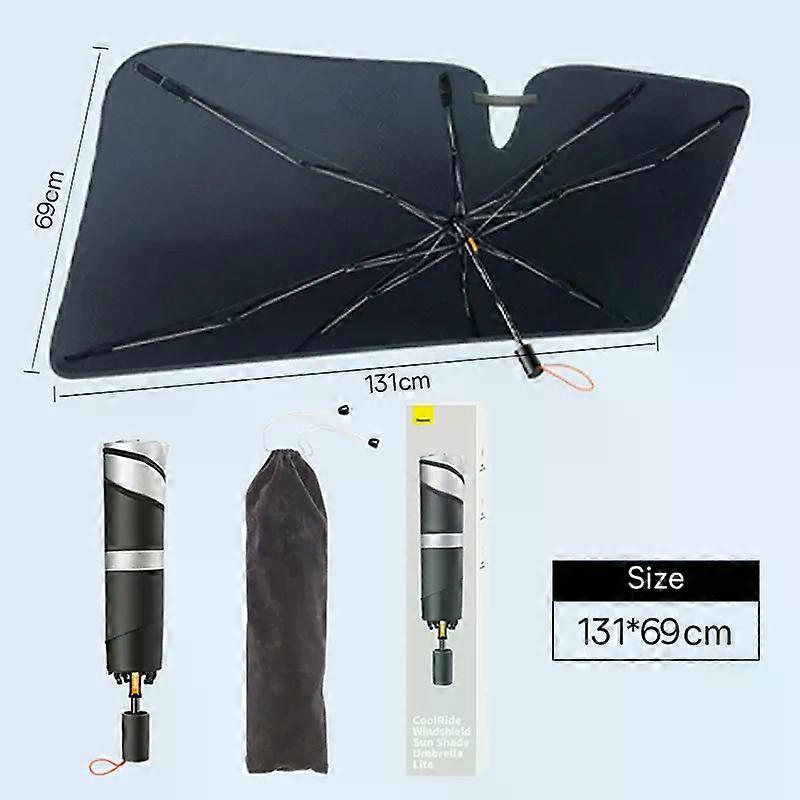 Baseus الزجاج الأمامي مظلة SunShade مظلة حواف محاطة غطاء حامي مظلة سيارة الصيف الحماية من أشعة الشمس نافذة أمامية مظلة الشمس