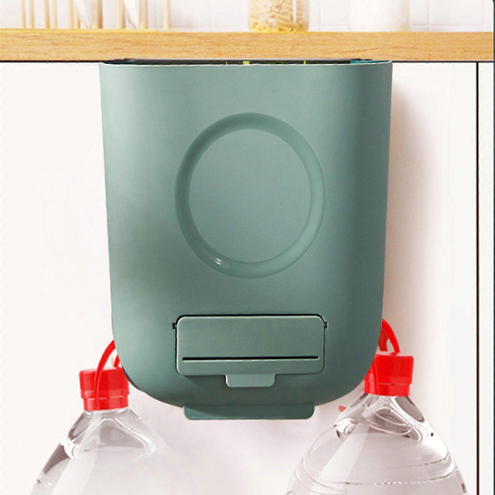 פח אשפה תלוי למטבח פח אשפה קופסת אחסון פח אשפה סלסלת נייר תלויה על הקיר חם