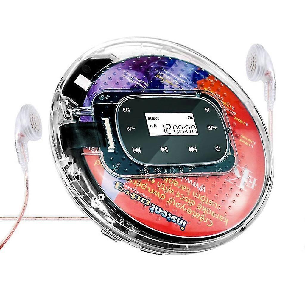 Portable Cd Player Walkman Bluetooth-compatible Music Player Touch-screen Music
