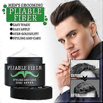 OUHOE men's hair cream, anti-frizz, styling hair gel, natural fluffy styling cream BF-- Prod