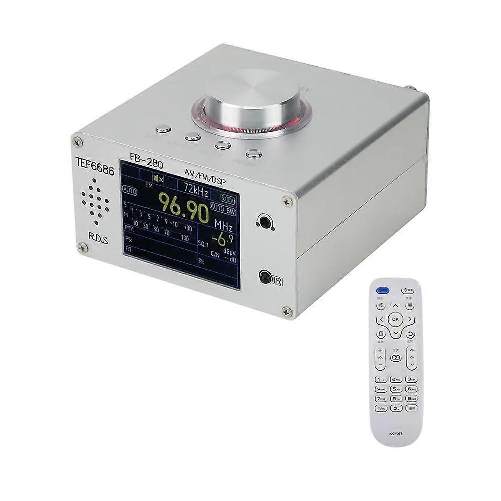 TEF6686 DIY Desktop Digital Radio Opensource Full Band Receiver RDS AM FM Radio with Atmosphere Light