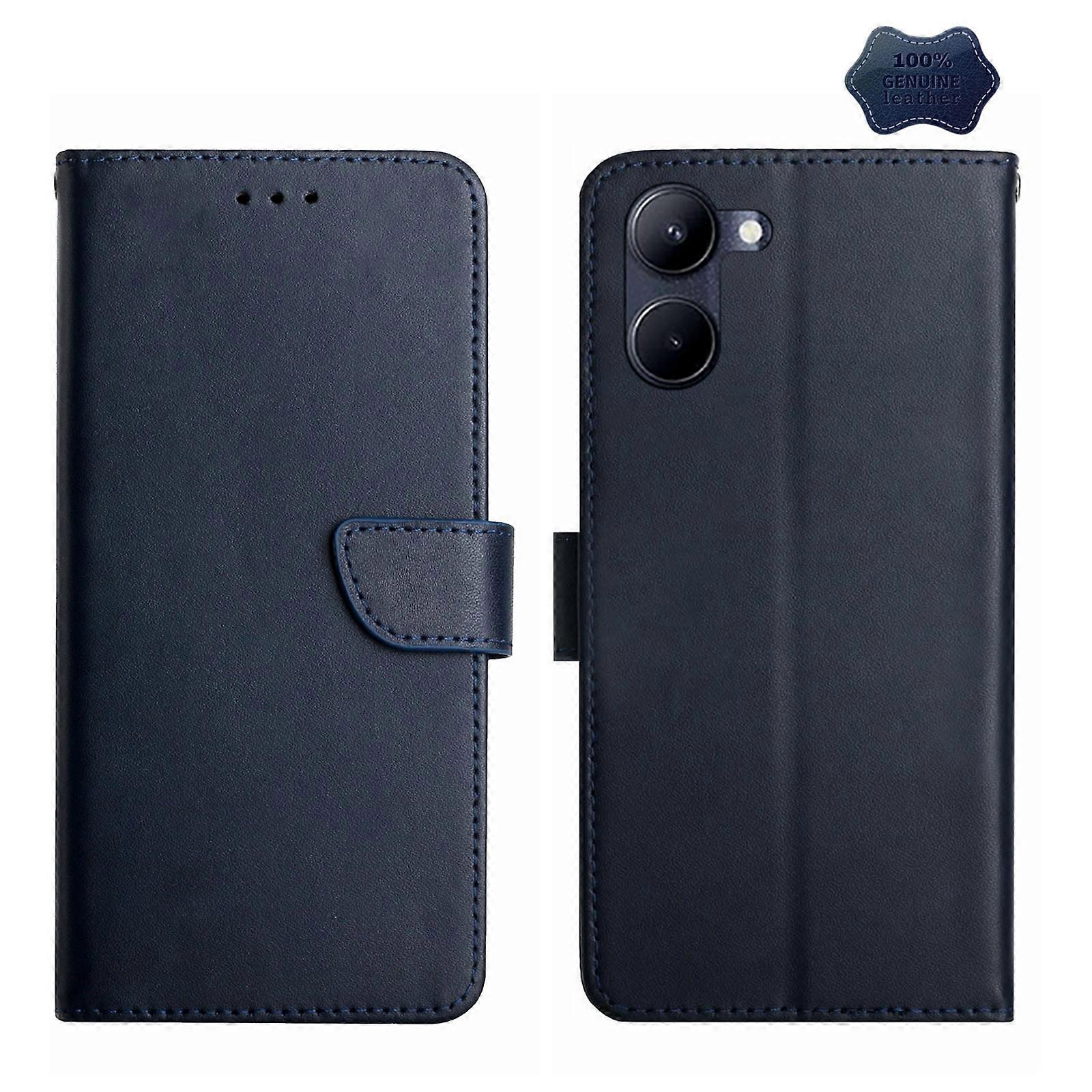 For Realme C33 Leather Fingerprint-proof Flip Phone Case