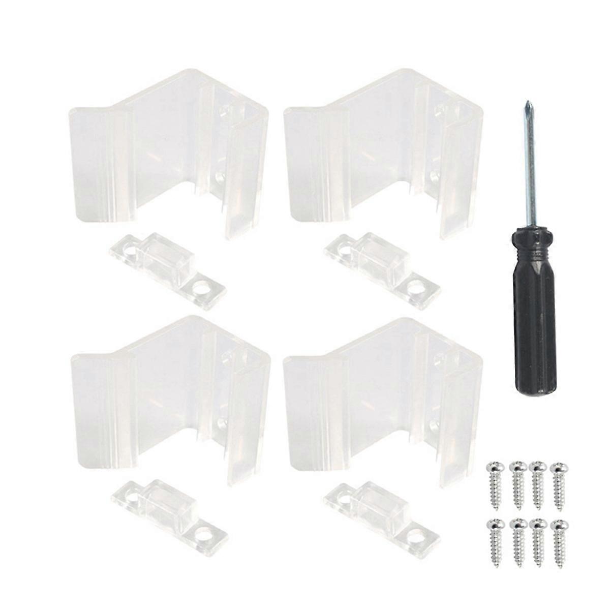 4PCS RV Sliding Mirror Door Latch,Universal Sliding Mirror Door Catch, for RV Interior Hardware,Tra