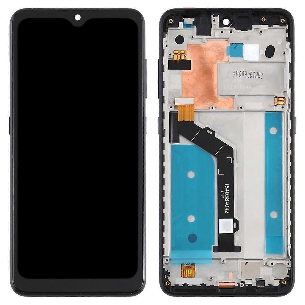 For Nokia 7.2 Grade S OEM LCD Screen and Digitizer Assembly+Frame Part-Black