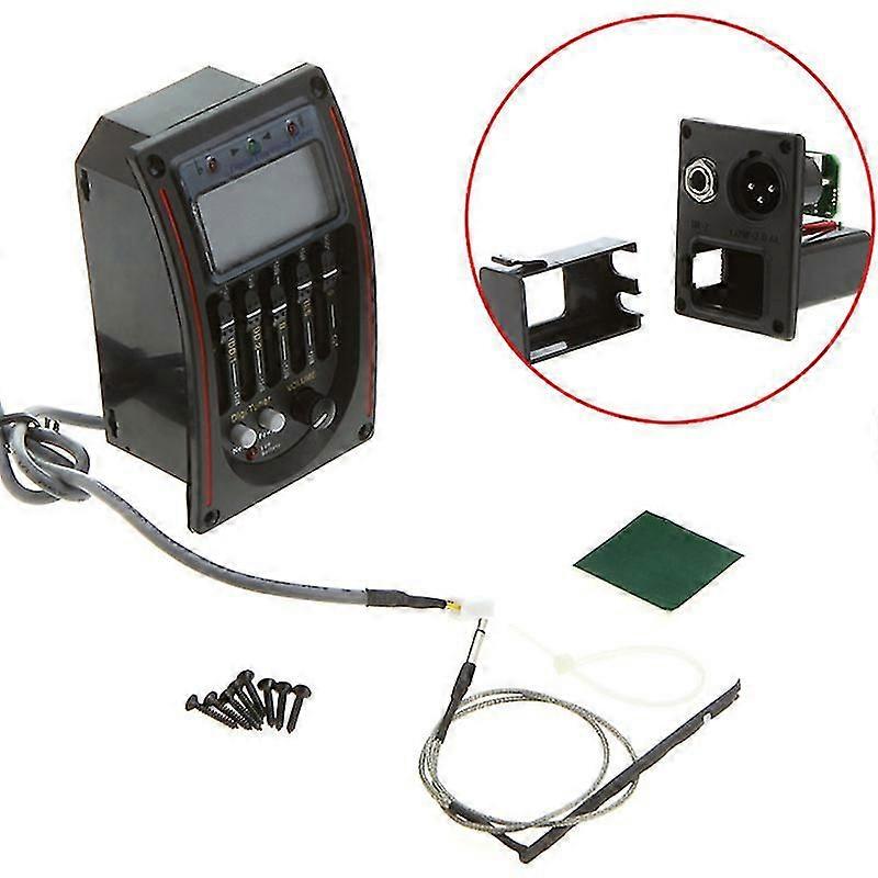 Acoustic 5-band Eq Equalizer Guitar Preamp Pickup Lcd