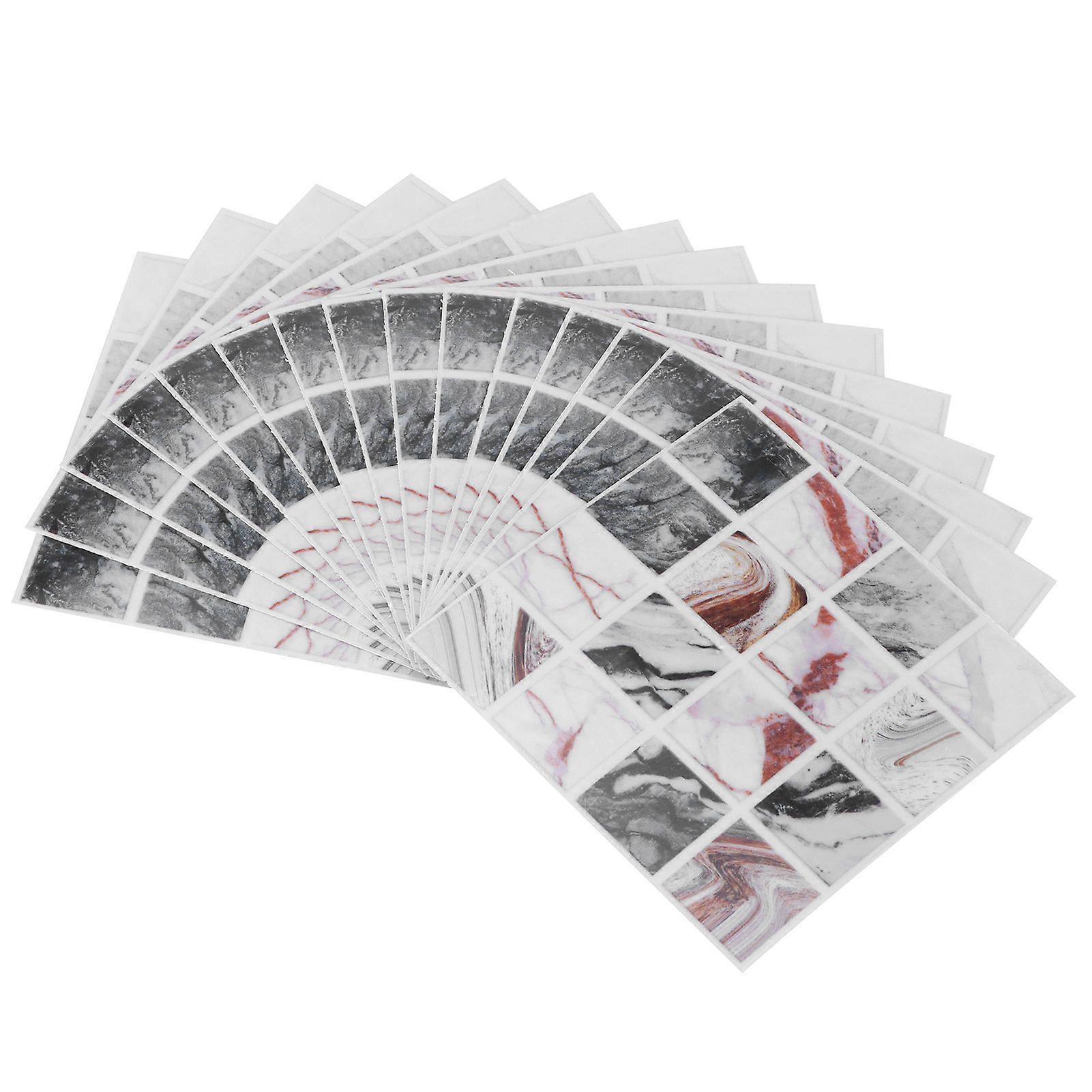 15PCS Self-Adhesive Wall Stickers for Kitchen Decor, Oil Proof Wallpaper, Waterproof Removable Wall Decals