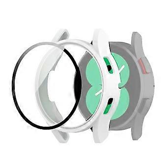 Para Samsung Galaxy Watch4 Estuche protector de PC de 40 mm con película de vidrio templado