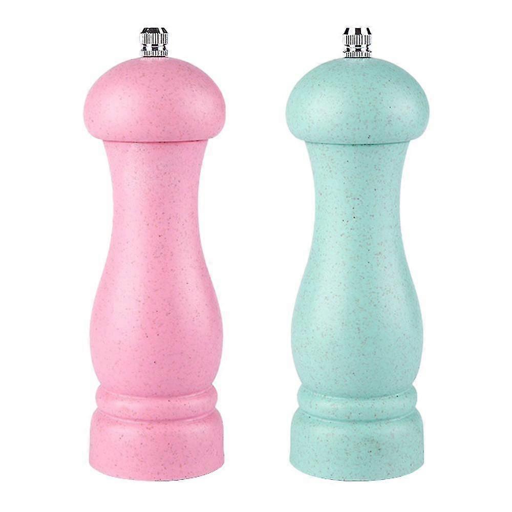 Premium Oak Wood Salt & Pepper Grinder - Adjustable Coarseness, Refillable Design