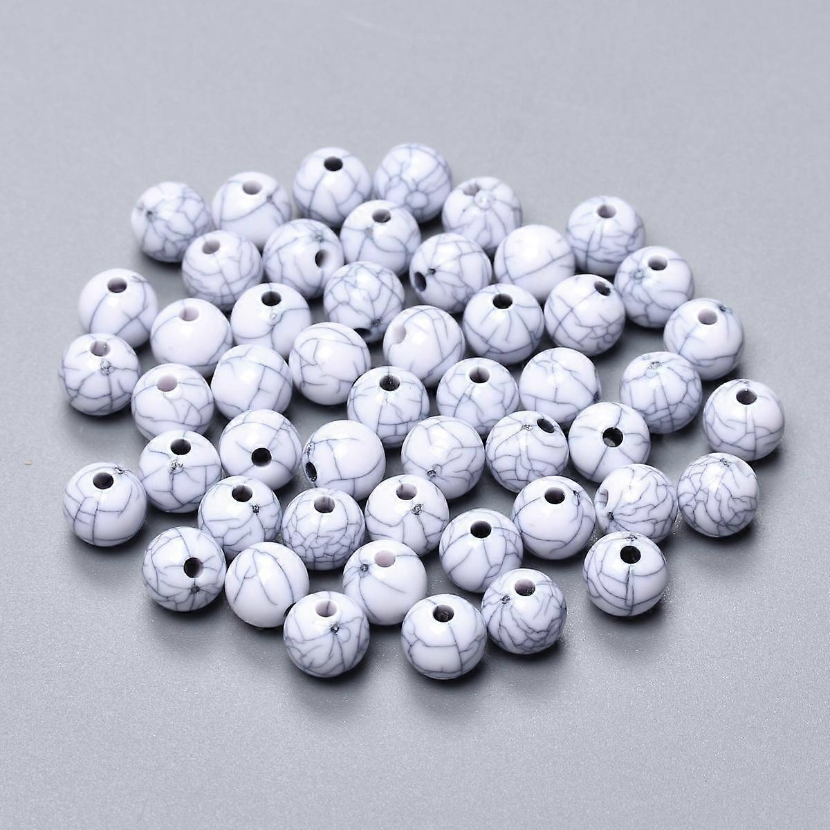 100-10Pcs 6-16mm Imitation Turquoise Loose Spacer Beads for Jewelry Making DIY Bracelet Handwork Fashion Beading Accessories