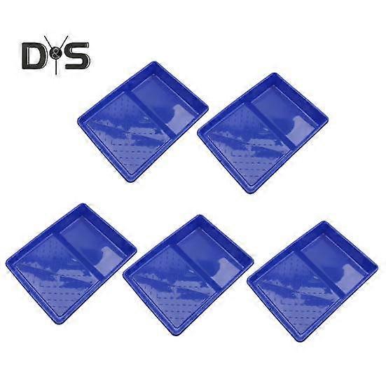 5 Pcs Paint Tray Easy Cleanup Paint Pans with Texture Universal Reusable Rolling Brush Paint Tray for Painting Walls