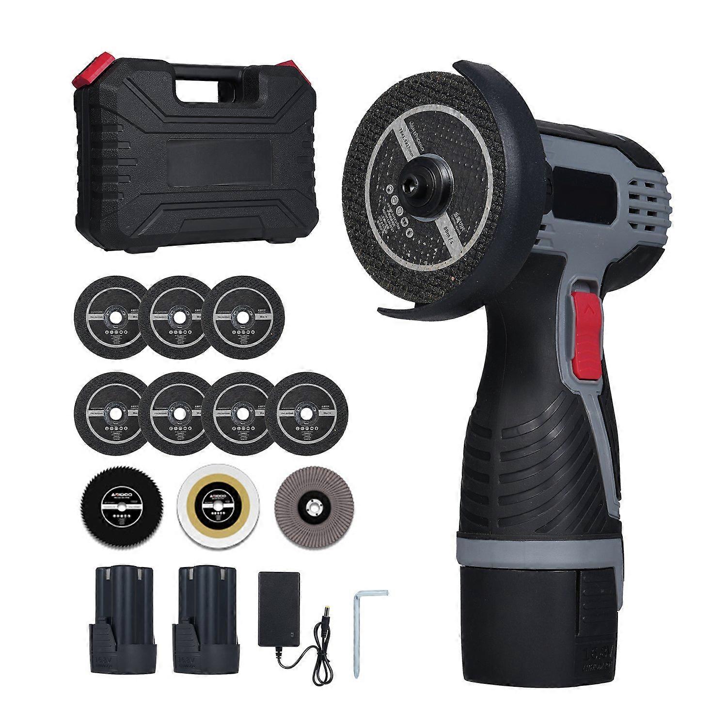 Angle Grinder 28000RPM Cordless Angle Grinder Electric Grinding Tool Mini Angle Grinder with 16.8V 2