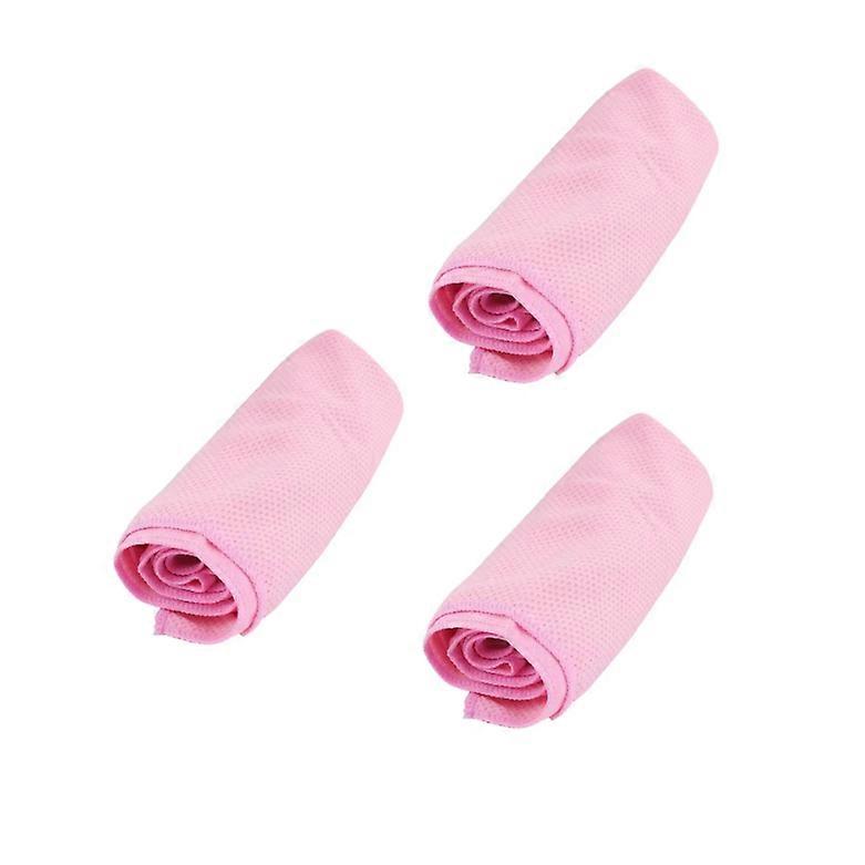 1-3PCS 핑크 쿨 스포츠 타월 흡수 땀 아이스 타월 남성과 여성 달리기 체육관 손목 닦기 땀 빠른 건조 냉각 아이스 타월